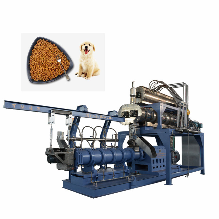 PHJ65A twin screw fish feed extruder for fishfarms