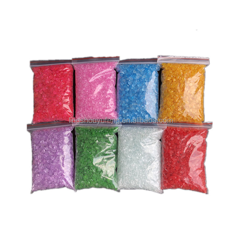wholesale recycled colored decorative wedding vase filler glass sand for sand ceremony art bowl decor