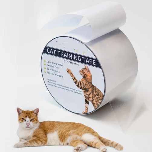 Cat Training Tape Anti-Scratch Double Sided Sticky Tape Great for Couches Door Pet Cats Protector Guard 3" x 30Yds