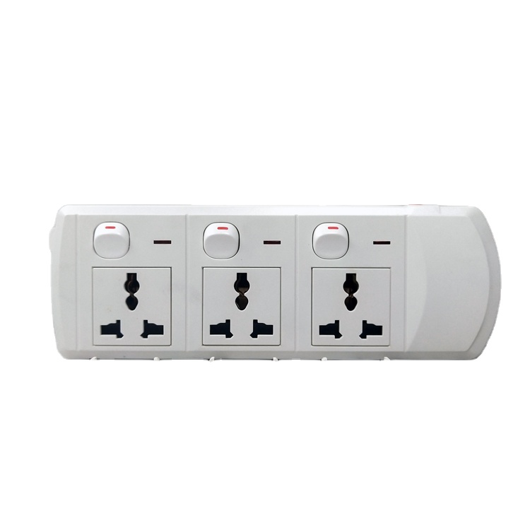 Household power plug-in mobile three position switch three position multi-function socket independent control