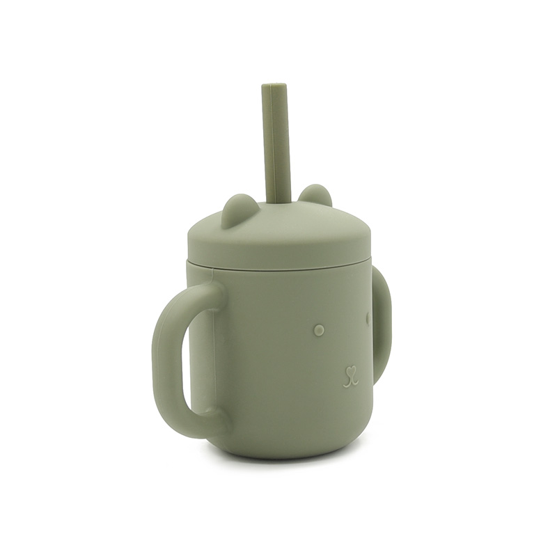 Portable Folding Silicone Cup Baby 100% Food Grade Silicone Drinking Solid Colors Silicone Travel Cup