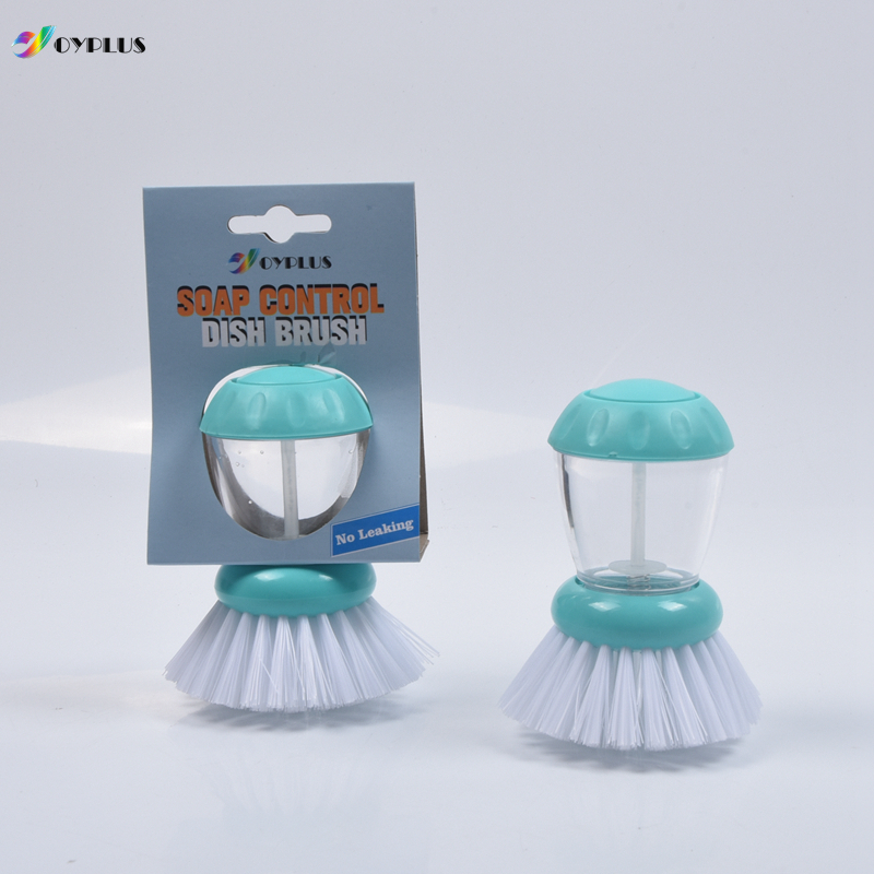Dish Scrubber Kitchen Brush For Dish Pot Pan Sink Cleaning soap dispensing palm brush