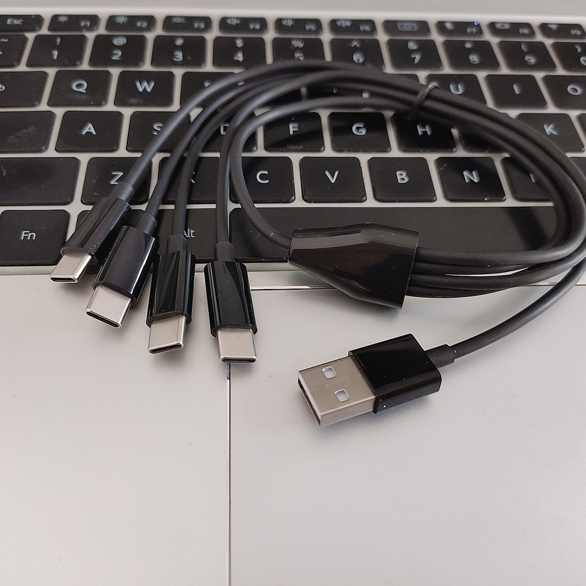 Многократная зарядка USB Type C адаптер 50 см 4 в 1 USB Type C зарядный кабель