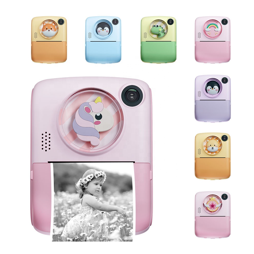 YMX CAM1 2023 2022 2021 2020 Digital Photo Video Selfie Cartoon Toy Kids Camera Instant Print for Boy Girl Child Children