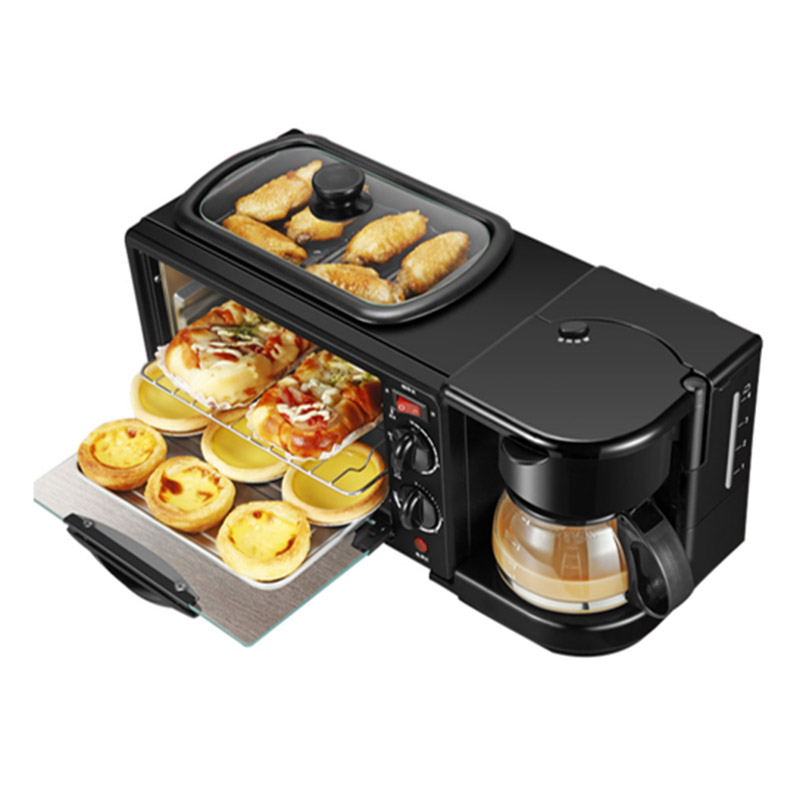 Electric 3 in 1 household breakfast machine breakfast maker machine with toast oven