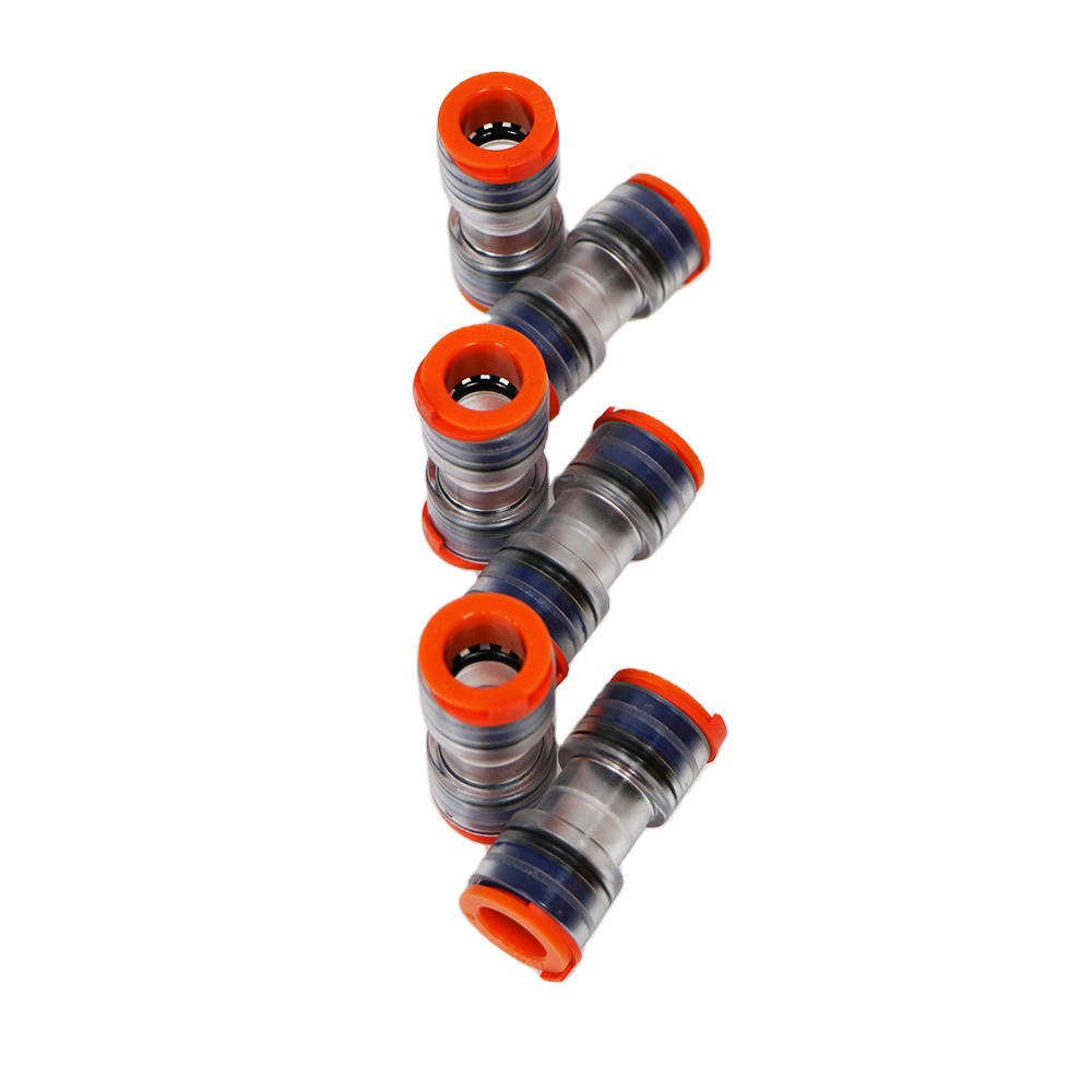 5/3, 5 мм 12/8 мм 14/10 мм 16/12 мм прозрачный переход HDPE LSZH Microduct пластиковый прямой Соединительный соединитель для волокон с воздушным выдувом