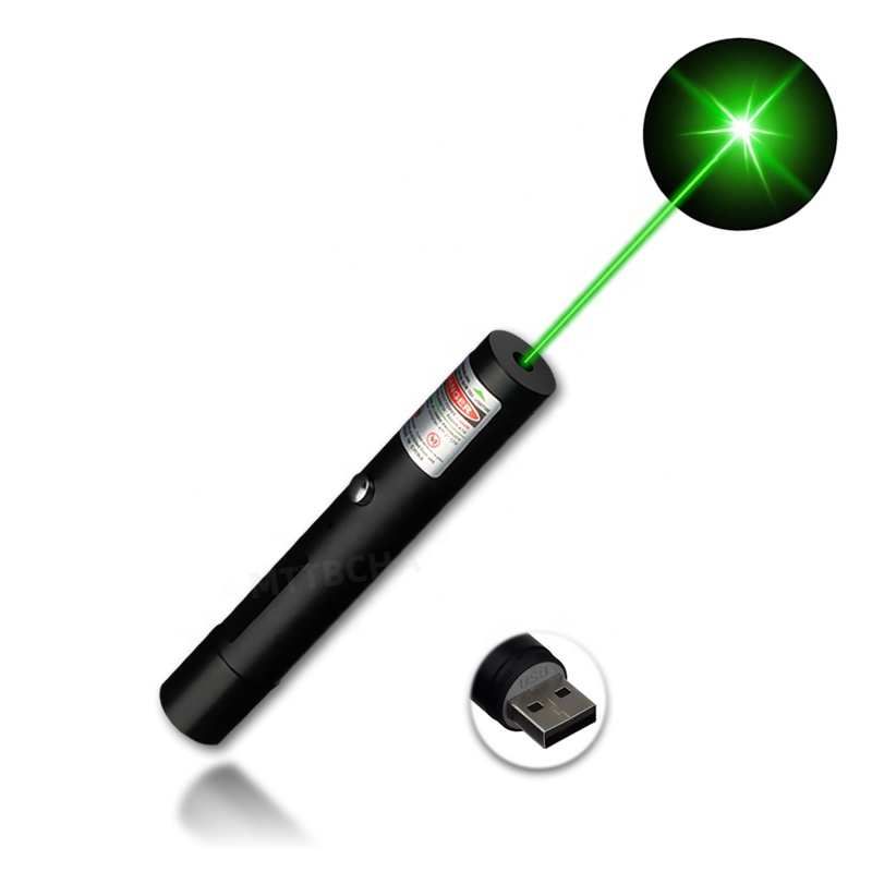 USB перезаряжаемая портативная наружная супер сильная лазерная указка ручка Прямая поставка с фабрики через границу товарный фонарик зеленый