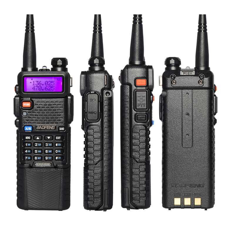 Baofeng UV-5R 3800 мАч двухдиапазонный 5 Вт ветчина радио baofeng uv-5r UV 5R мобильное двустороннее радио портативная рация длинная батарея