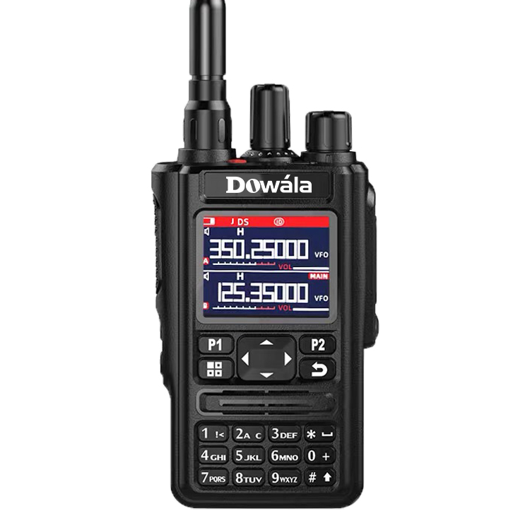 D588 Qual Band Handheld 10W Walkie Talkie Long Range Ham Radio 136-520Mhz With Color Screen GPS