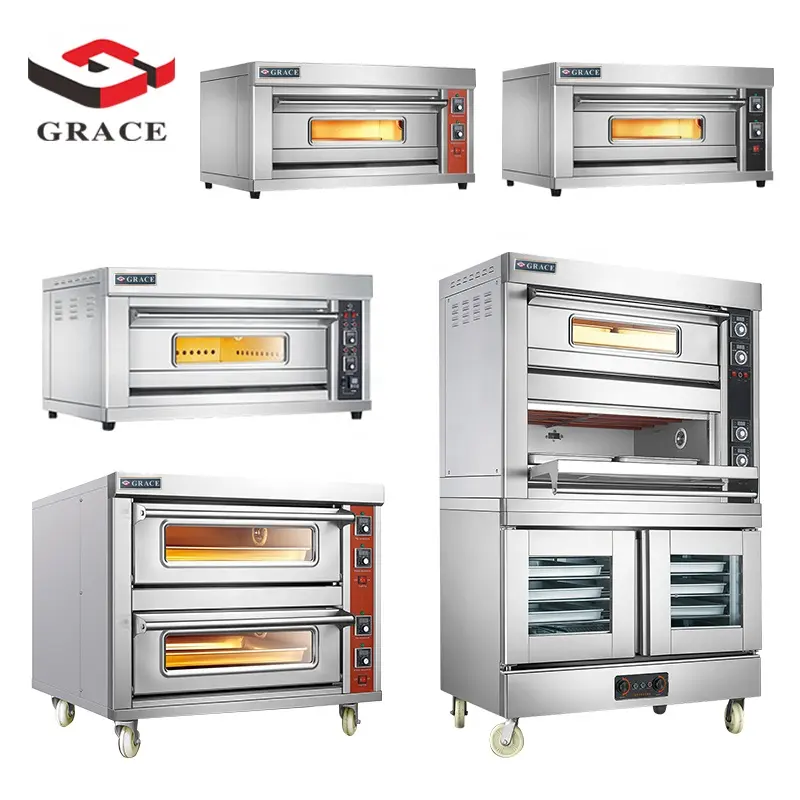 Professional Commercial Kitchen Bakery Multifunction Equipment Baking Bread Pizza Cake Cooking Gas Electric Oven