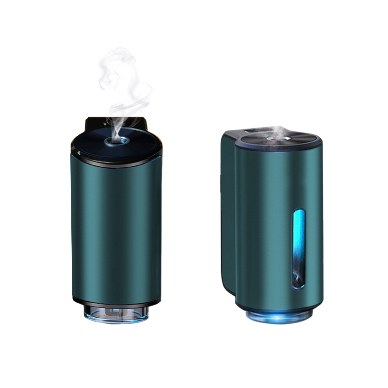 Luxury Rechargeable Car Aroma Diffuser with LED Light Waterless Metal Diffuser Machine for Essential Oil Electric Power Source