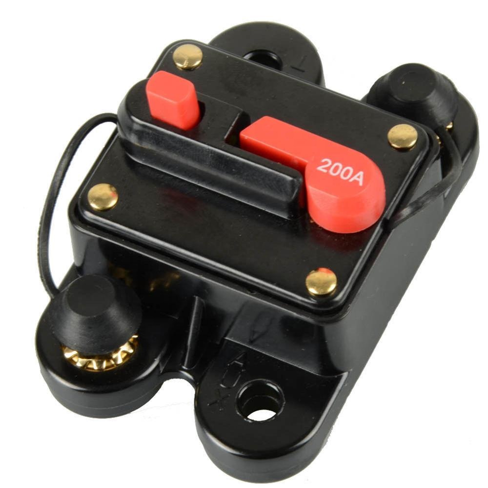 12V-24V DC 200A возврат вручную стерео аудио держатель предохранителя выключателя для троллингового мотора Авто 200 ампер