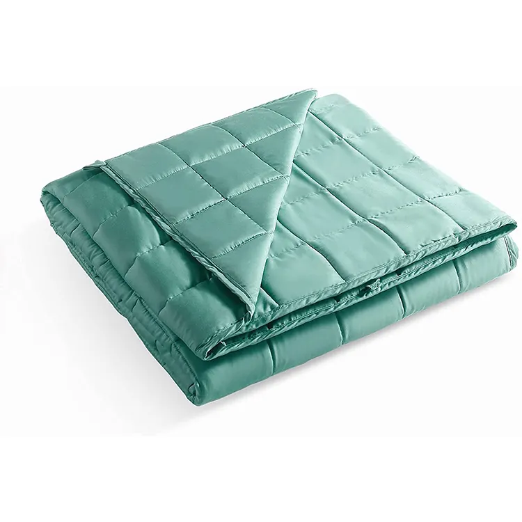 Quality Glass Bead 7 Lays Oeko-tex Certified Bamboo Cooling Weighted Blanket For Sofa