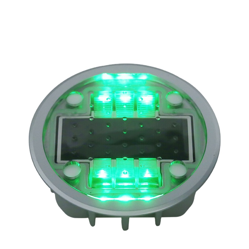 Round shape PC pavement 360 green oval plastic ip68 light 8 10 led marker hemisphere raised shape power cat eye solar road stud