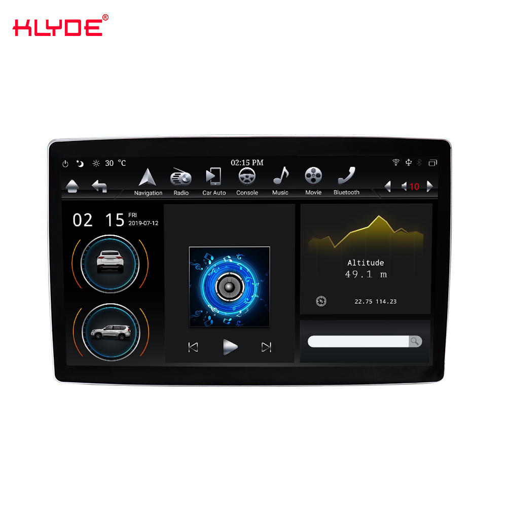 KLYDE KD-1280 px6 android 9 Два Дин стерео 12,8 "IPS Новый стиль навигационная экран 4G сим-карты беспроводной carplay