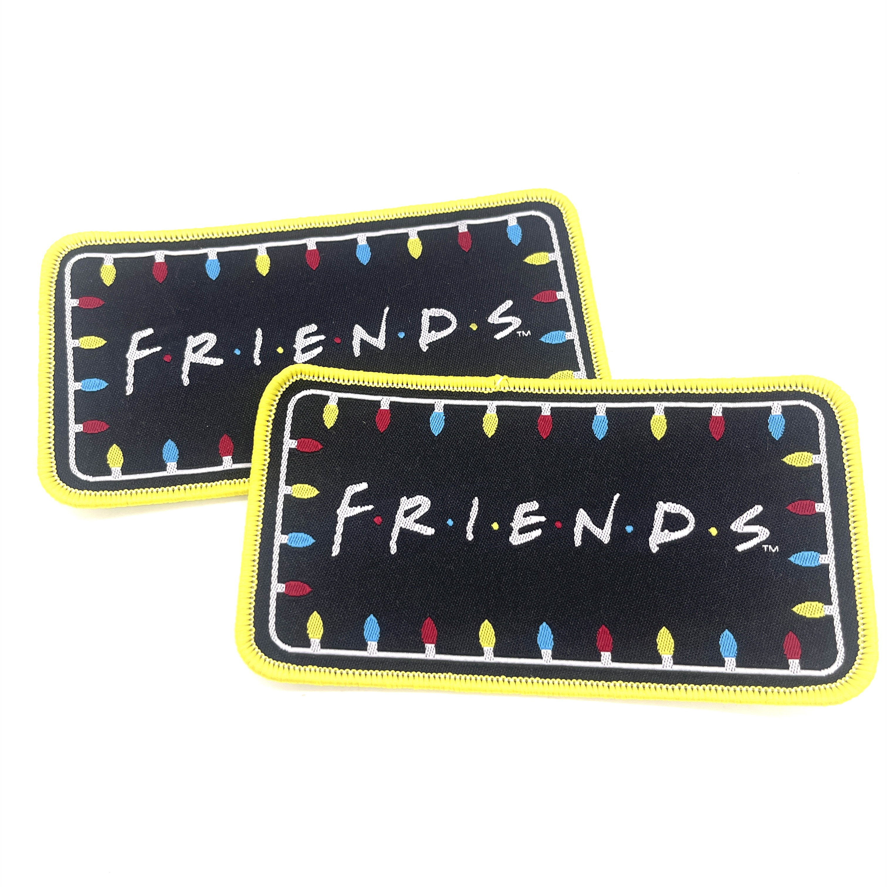 Best Price Rts Decorative Garment Accessories Friends Label Clothing Badges Sew On Hat Tags Garment Woven Patches