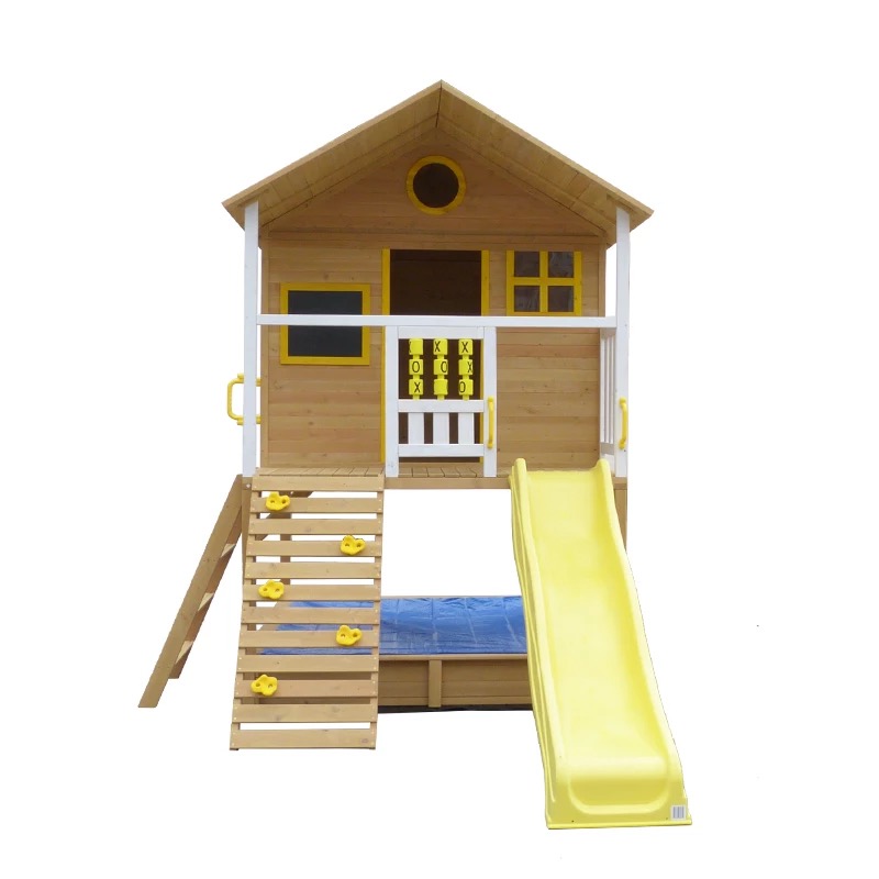 Best Selling Outdoor Funny Playground Children Wooden Playhouse Cottage Toy For Kids