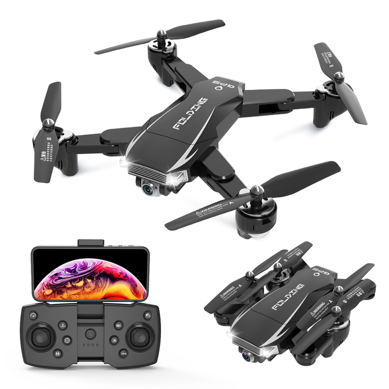 Радиоуправляемый GPS, беспилотные летательные аппараты с 5G Wi-Fi FPV 4K двойной HD камера с оптическим позиционированием складной Квадрокоптер мини Дрон PK E520S SG907 дроны