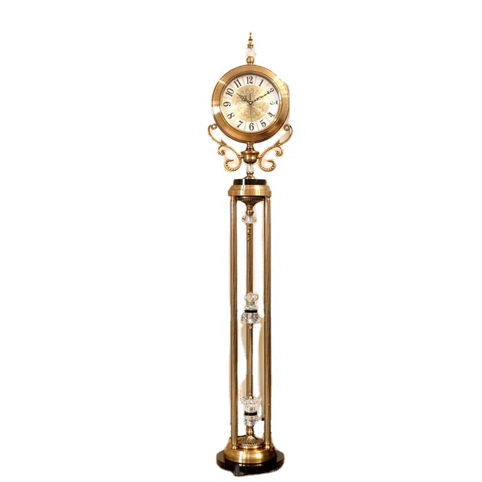 60003 Living room home decor clock digital clock face quartz crystal floor clock