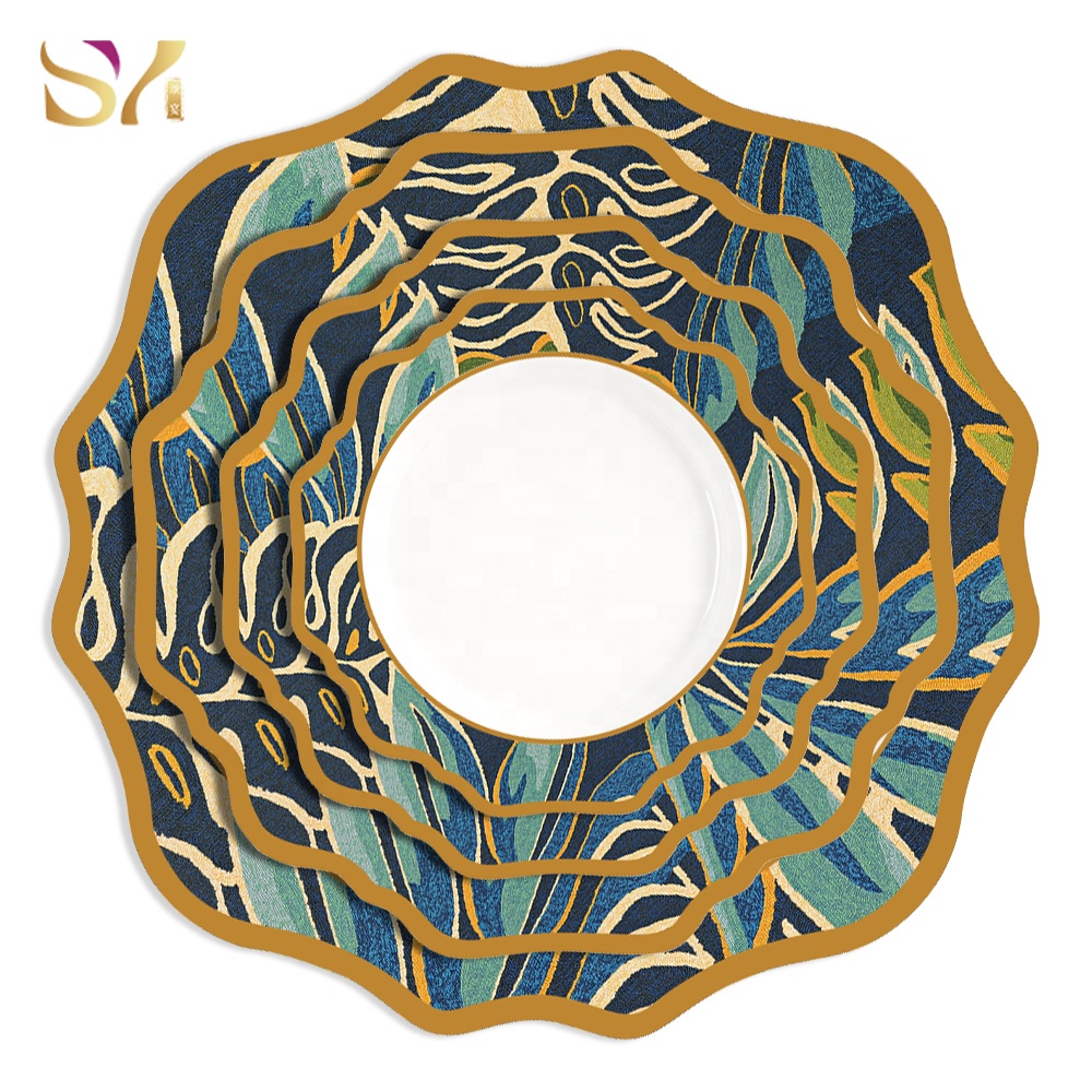 Wholesale New design sunflower ceramic dinner plate gold rim porcelain plates sets dinnerware dish sets custom