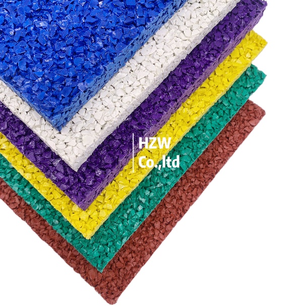 UV resistance outdoor playground epdm rubber flooring pour in place rubber surface