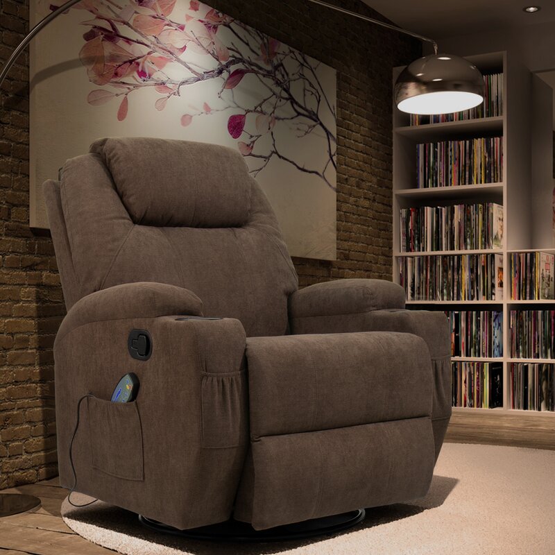 Moern Furniture Household Swivel Glider Reclining Chair Electric Power Fabric Chair