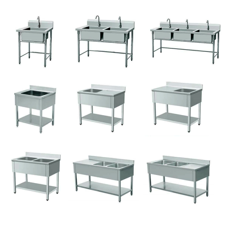 Israel Kitchen CE Certificated 1 Compartment Commercial Restaurant Basics Stainless Steel Garage Utility Sink With Faucet