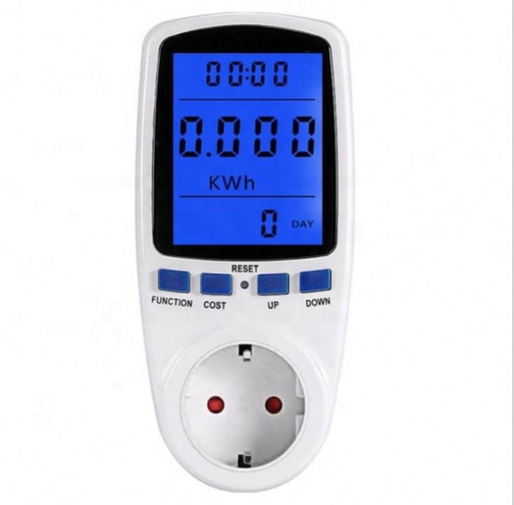 220V AC EU цифровой ЖК-дисплей метр ваттметр розетки мощность кВтч счетчик энергии FR US UK AU BR измерительный выход Анализатор качества электроэнергии