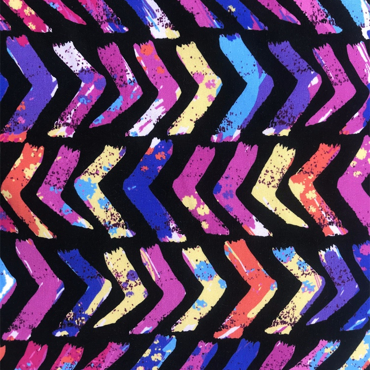 Factory Price Soft Cotton Elastane Fabric Custom Digital Printed Supplier Custom Digital Print Cotton Lycra For Sweatshirt