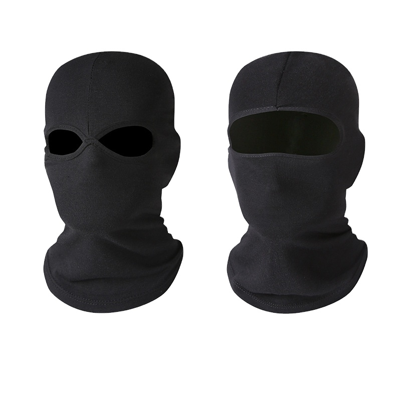Manufacture Price Black Outdoor Sports Riding Mask Head Polyester Motorcycle Cycling Full Face Mask