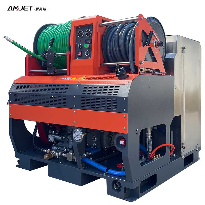 AMJET high-pressure water jet cleaning machine, a professional equipment suitable for various cleaning tasks