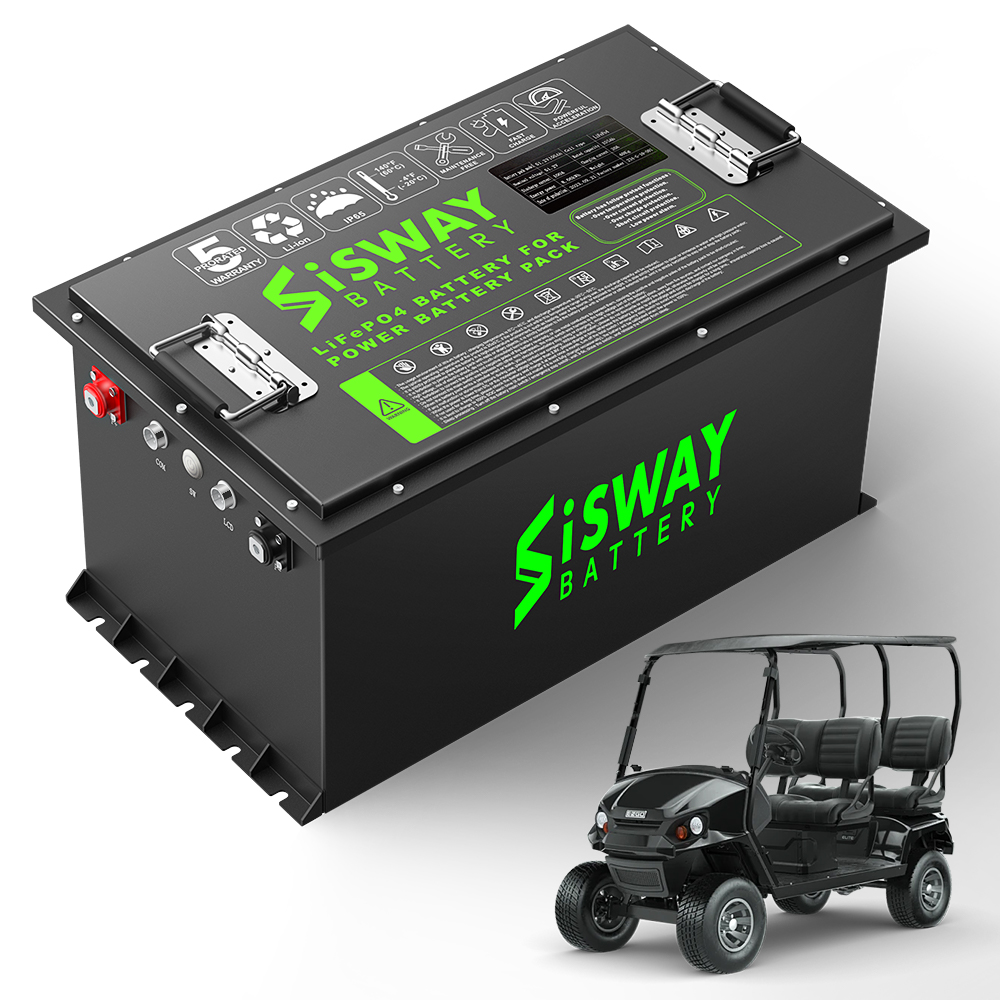 Recharge Golf Cart Battery 24v 36v 48v 72v 100Ah 200Ah 300Ah Lithium Ion Lifepo4 Battery With Intelligent Software BMS System