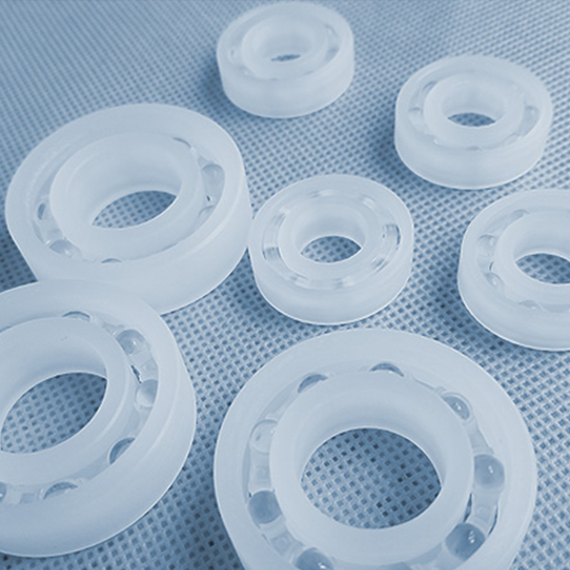 PP Anti-acid Glass Ball Single Row Plastic Deep Groove Ball Bearings