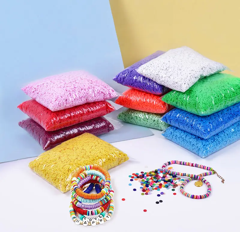 2023 Hot Sale Kids Handmade DIY Toys 6mm 36 Colors Jewelry Necklace Making Polymer Soft Ceramic Clay Beads in Bulk