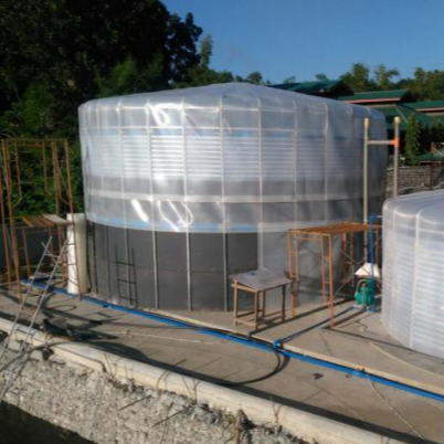 High Gas Production Medium and Large Size 66m3 Portable Assembly Membrane Biogas System Biodigester