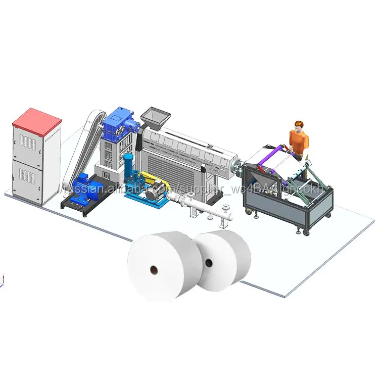 PP n95 машина для производства нетканых материалов, экструдер для маски для лица