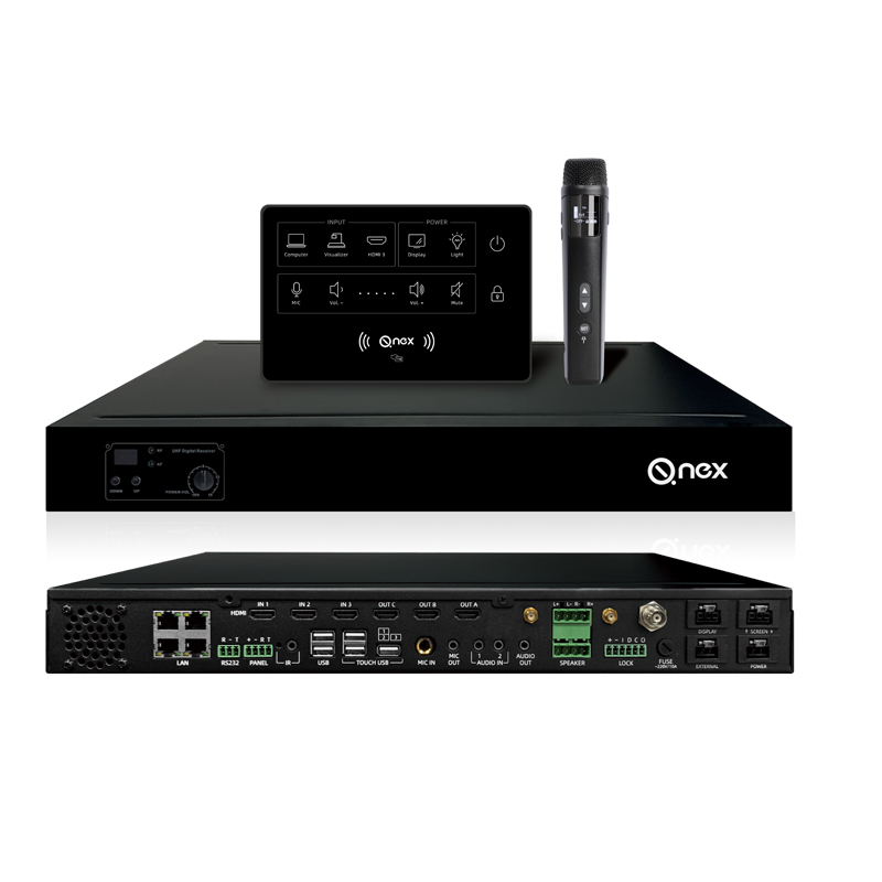 QNEX Audio System Video Media Control Controlling Systems Classroom Intelligent Video Technology Solution