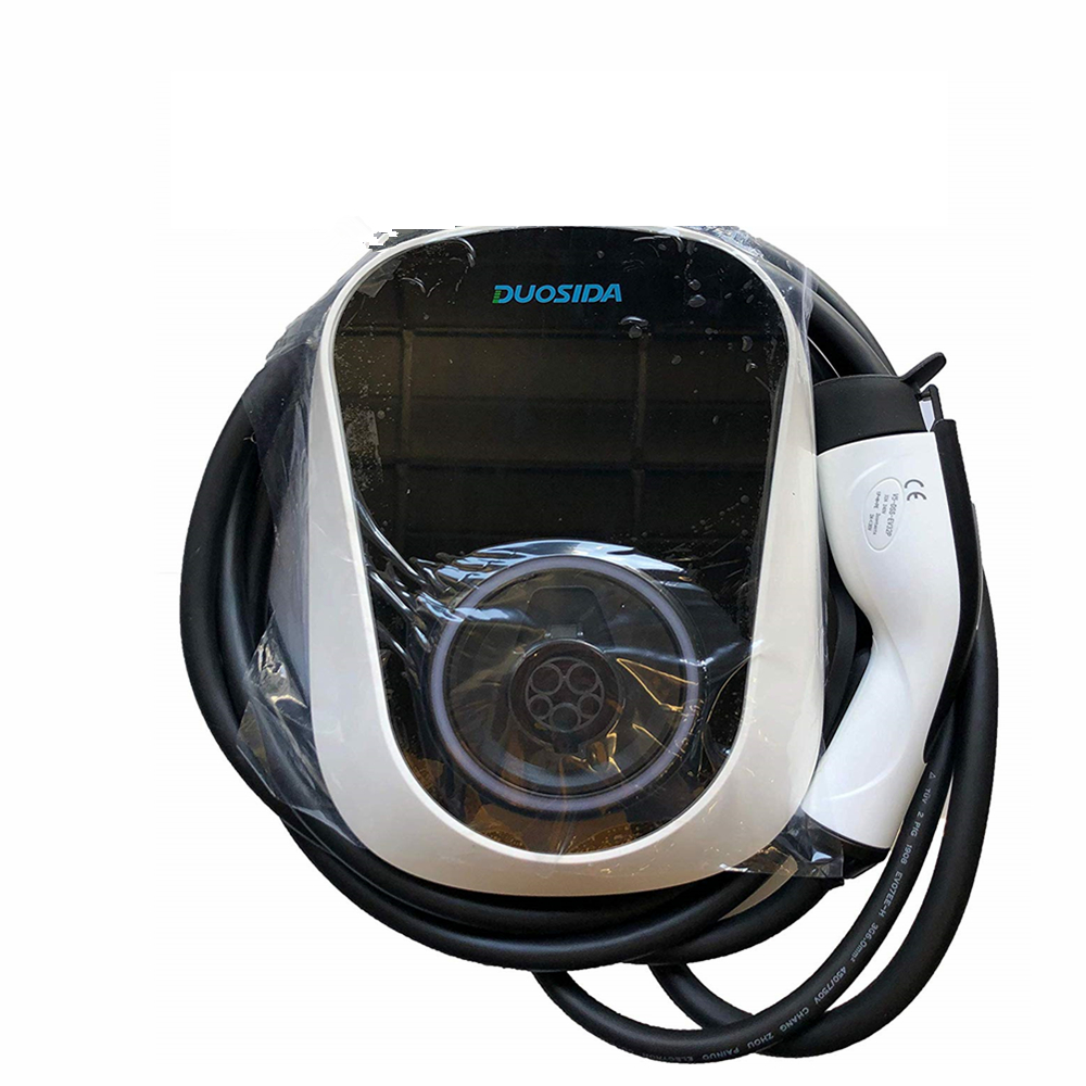 duosida 7KW basic charging station RFID+WIFI OCPP 1.6 charger when plug