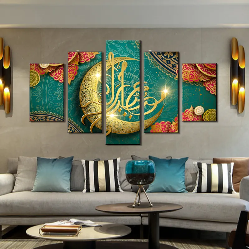 Canvas Painting Sticker Home Artwork Art Custom Print Abstract Islamic Hindu God Picture Modern Living Room Wall Decor