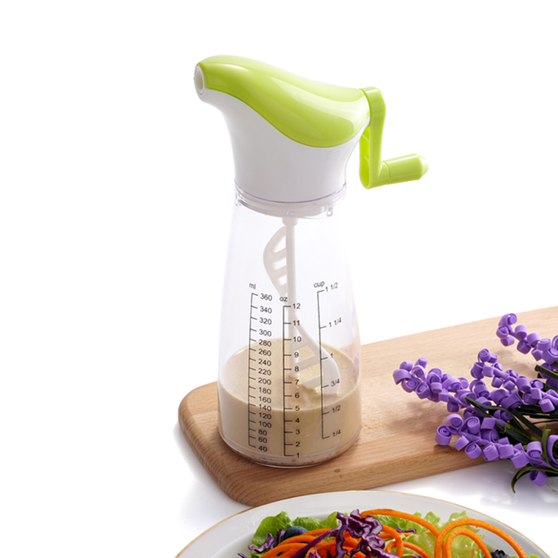 Plastic Manual Oil Salad Sauce Dressing Bottle Mixer