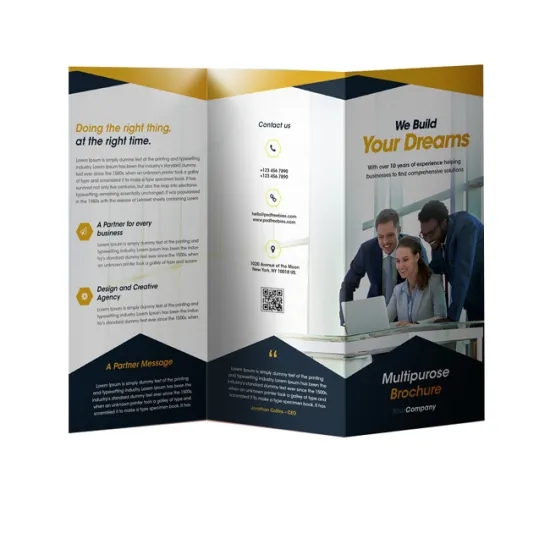 Customized content propaganda and promotion of leaflets made in China with clear printing and smooth surface