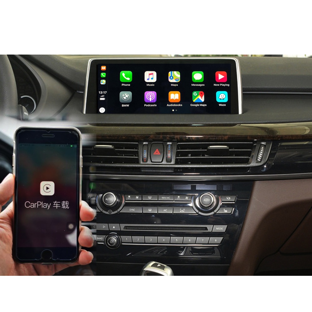 НБТ Apple CarPlay Автомобильный мультимедийный интерфейс Carplay для BMW X5 X6 F15 F16 F85 F86 автоматического резервного копирования для Android фронтальная камера интеграции