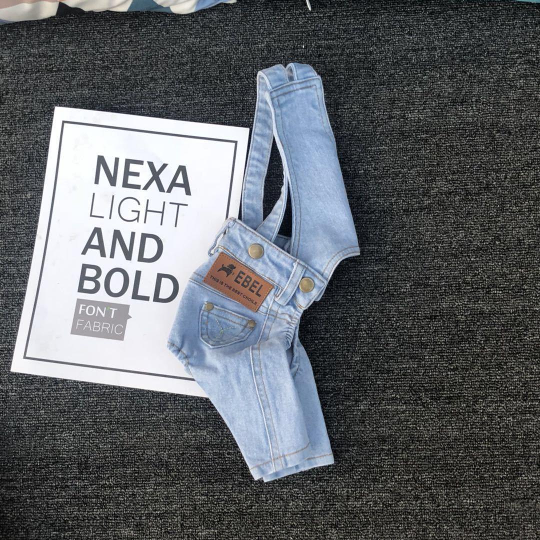 New Design Fashion Blue Color Pet Apparel Pet Clothes Dog Pants Dog Denim Overalls