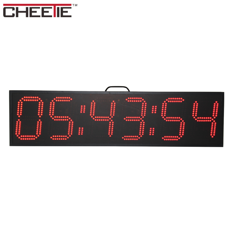 CHEETIE цифровой 9 дюймов 6 цифровой светодиодный водонепроницаемый светодиодный дисплей спортивные часы
