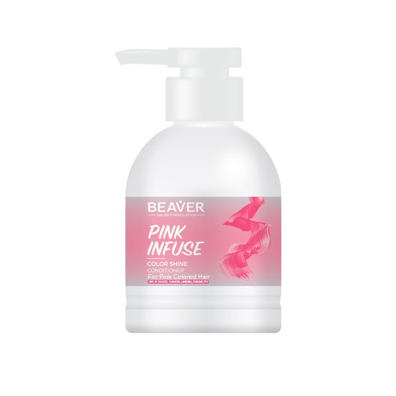 Заводская цена OEM ODM частная торговая марка BEAVER Infuse шампунь для блеска-розовый шампунь для волос
