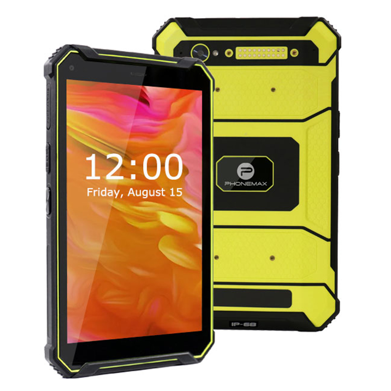 Портативный КПК-сканер штрих-кода, Android 10,0, 4G, NFC, Wi-Fi, GPS, защищенный планшет ip68, 8,0 дюйма, 6 + 128 ГБ, планшет дрона, 12000 мАч