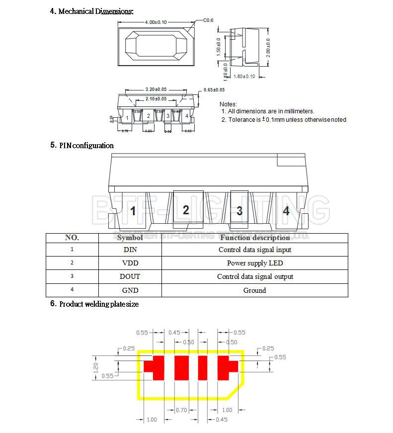 Лучшие продажи SK6812 SIDE-A 1500 шт./упак. smd 4020 светодиодный чип DC 5V 0,1 Вт/шт. для светодиодной ленты
