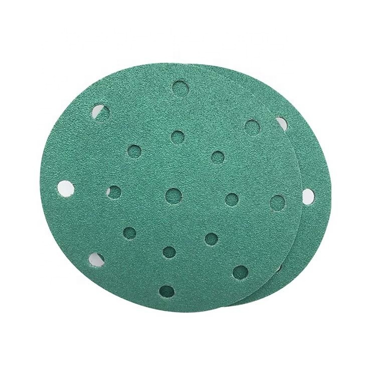 Factory Green 6inch no hole Aluminium Oxide abrasive tools disco 40~2000 grit sanding disc