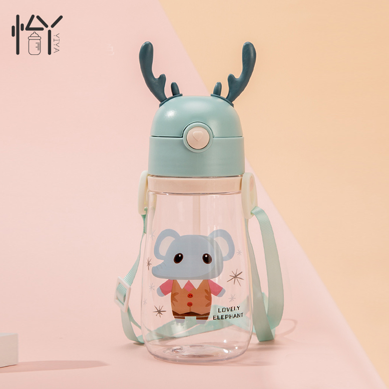 Wholesale antlers cute unique baby water bottles custom baby sipper water bottle for kids
