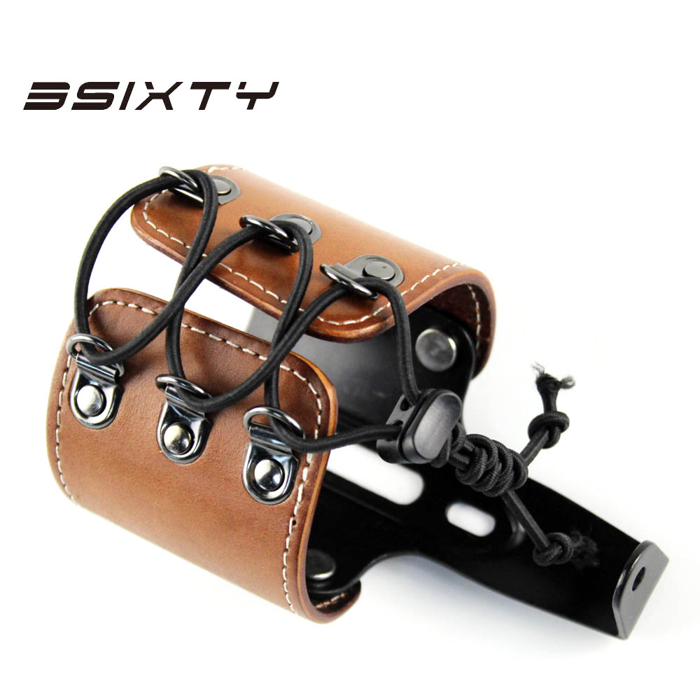Genuine Leather Water Holder Bottle Cages for Road Bicycle & Brompton & MTB Bicycle